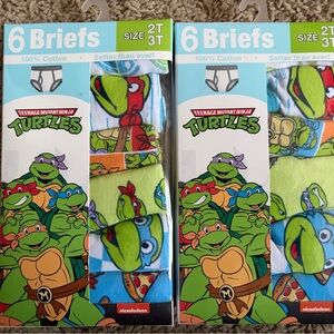 Teenage Mutant Ninja Turtles Briefs 2T/3T New In Box.Boys Easter basket stuffer